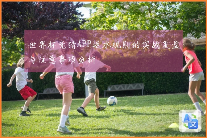 世界杯竞猜APP返水规则的实战复盘与注意事项分析