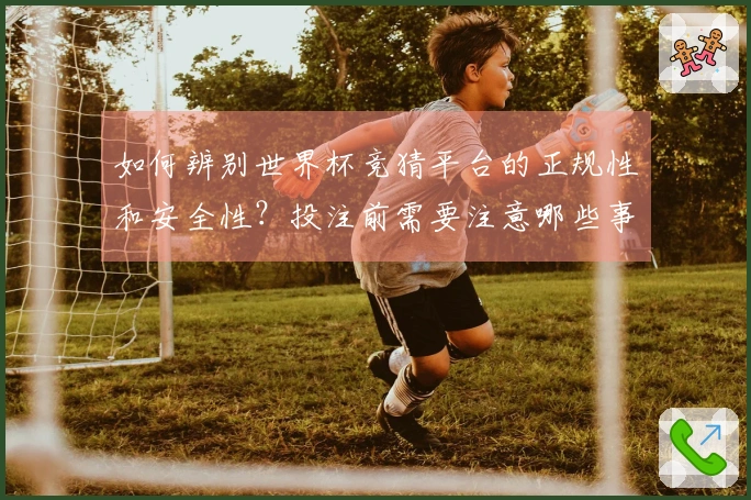 如何辨别世界杯竞猜平台的正规性和安全性？投注前需要注意哪些事项？
